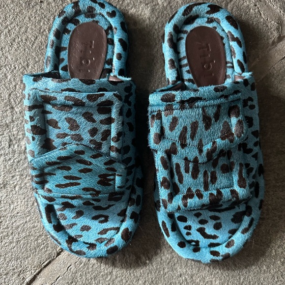 NEW TIBI leopard print calf hair beryen, 39 - Picture 2 of 10